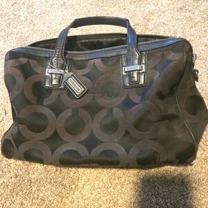 Coach Black Signature Bag